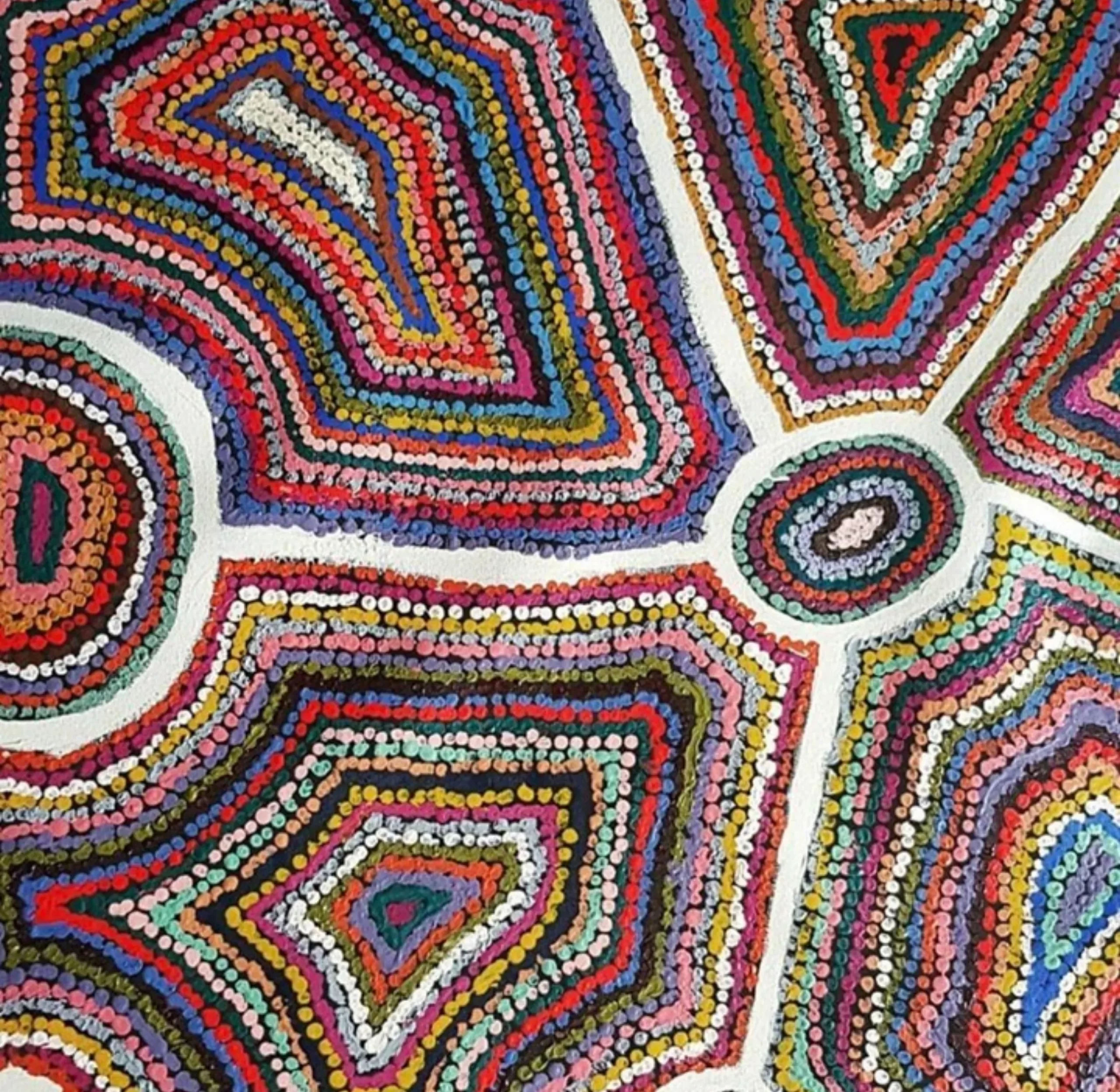 dot painting, Uluru